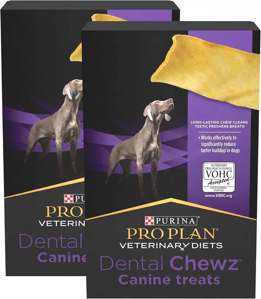 Pro Plan Veterinary Diets Dental Chewz Dog, 5 oz | Treats | Box | Pack of 2