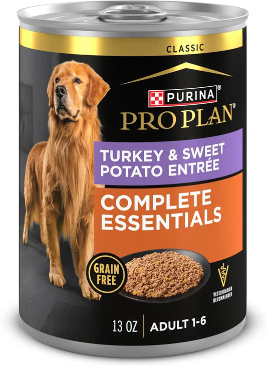 Purina Pro Plan Complete Essentials Wet Dog Food Pate, (12) 13 oz