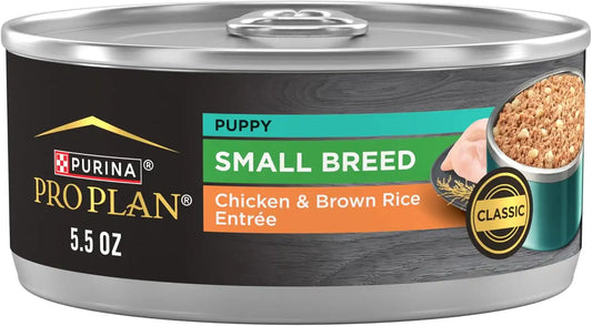 Purina Pro Plan Small Breed Wet Puppy Food, Chicken, (24) 5.5 oz Cans
