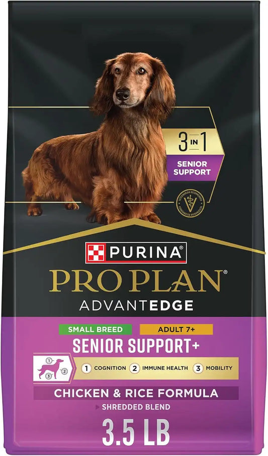 Purina Pro Plan AdvantEDGE Senior Support Plus Dry Dog Food, 3.5 lb Bag