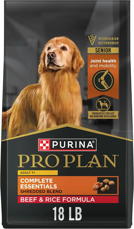 Purina Pro Plan Adult 7 Plus Complete Essentials Senior Dry Dog Food, 18 lb