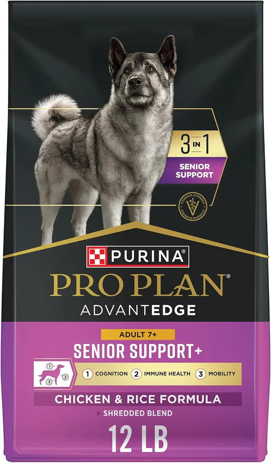 Purina Pro Plan AdvantEDGE Senior Support 7+ Dry Dog Food, 12 lb Bag