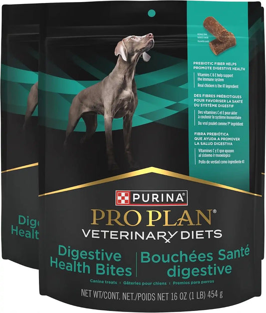 Pro Plan Veterinary Diets Purina Digestive Health Bites Dog Treat Chews - 16 oz. Pouch (Pack of 2)
