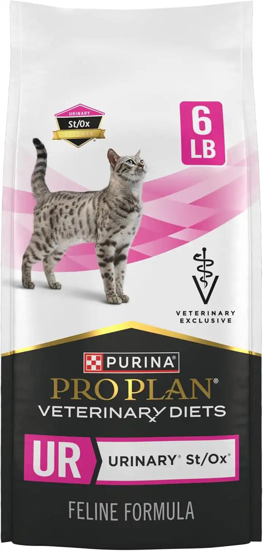 Purina Pro Plan Veterinary UR Urinary St/Ox Dry Cat Food, 6 lb Bag