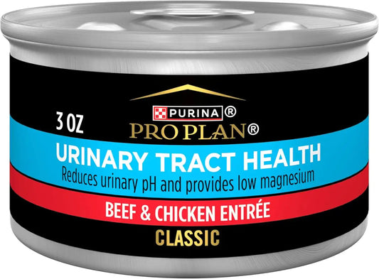 Purina Pro Plan Urinary Tract Wet Cat Food Pate, Beef & Chicken (24) 3 oz