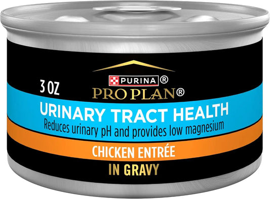 Purina Pro Plan Urinary Tract Wet Cat Food in Gravy, Chicken, (24) 3 oz