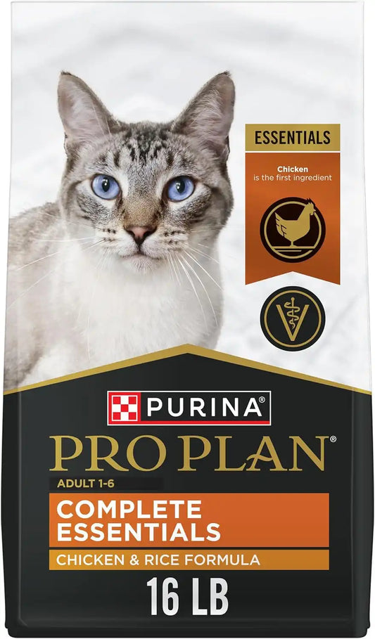 Purina Pro Plan High Protein Cat Food with Probiotics, Chicken, 16 lb Bag
