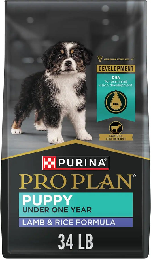 Purina Pro Plan High Protein Puppy Food, Lamb & Rice, 64 lb Bag
