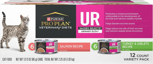 Pro Plan Veterinary Diets Purina Wet Cat Food Variety Pack, (12) 3 oz Cans