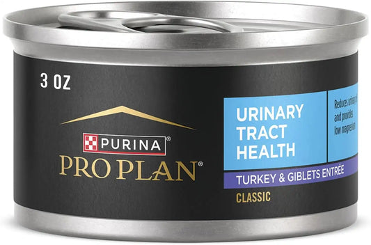 Purina Pro Plan Urinary Tract Wet Cat Food Pate, Turkey & Giblets (24) 3 oz