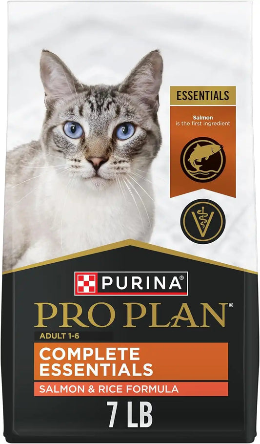 Purina Pro Plan High Protein Dry Cat Food, Salmon & Rice, 7 lb Bag