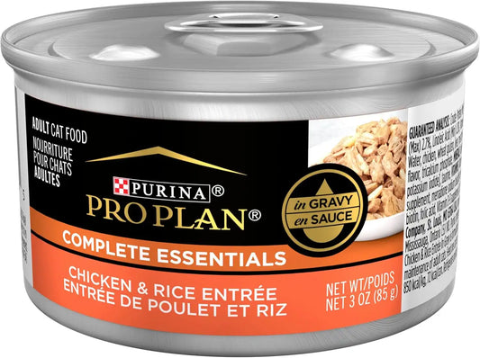 Purina Pro Plan High Protein Wet Cat Food in Gravy, (24) 3 oz