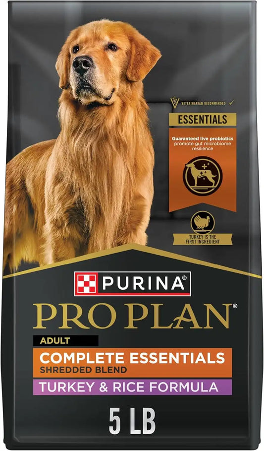 Purina Pro Plan Complete Essentials Turkey & Rice Dry Dog Food, 5 lb Bag