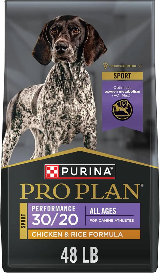 Purina Pro Plan Sport 30/20 High Protein Dry Dog Food, Chicken, 48 lb Bag