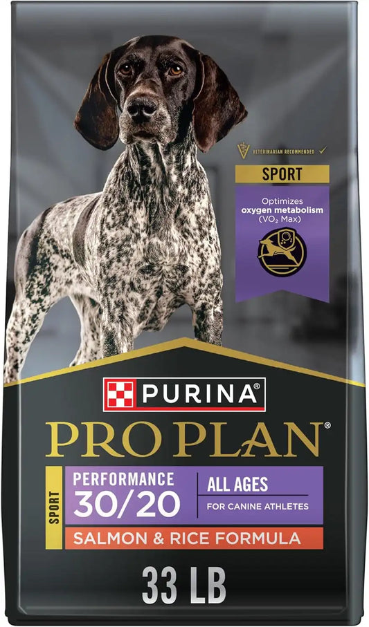 Purina Pro Plan Sport 30/20 High Protein Dry Dog Food, Salmon, 33 lb Bag