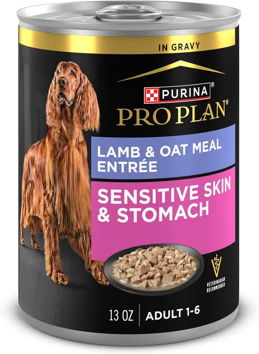 Purina Pro Plan Sensitive Skin and Stomach Wet Dog Food, (12) 13 oz Cans
